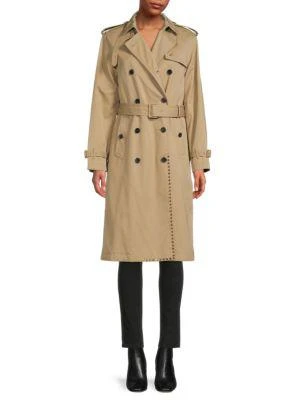 商品Valentino|Rockstud Belted Trench Coat,价格¥8022,第1张图片