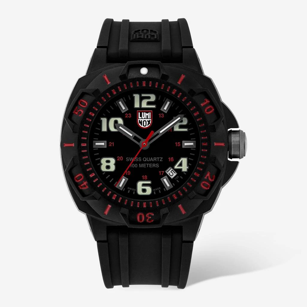 商品Luminox|Luminox Sentry Series 0200 Black Dial Date 43mm Quartz Men's Watch XL.0215.SL,价格¥968,第1张图片