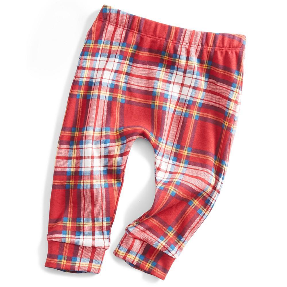 商品First Impressions|Baby Boys & Girls Holly Plaid Pants, Created for Macy's,价格¥74,第1张图片