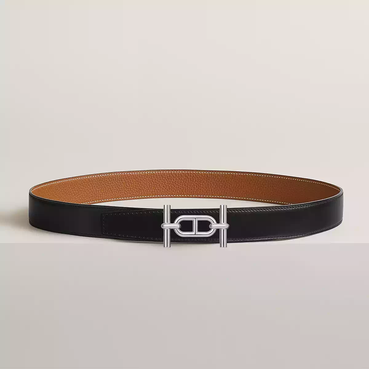 【预售】 爱马仕 25春夏 男士 腰带 Boucle de ceinture Ancre & Cuir de ceinture réversible 32 mm H011667UK05 | H073967CAAA  商品