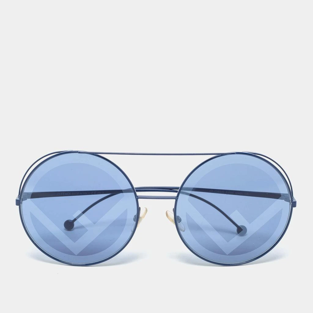 商品[二手商品] Fendi|Fendi Blue FF 0285/S Gradient Round Sunglasses,价格¥1058,第1张图片