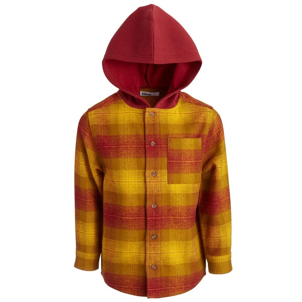 商品Epic Threads|Big Boys Plaid Hooded Shacket, Created for Macy's,价格¥73,第1张图片