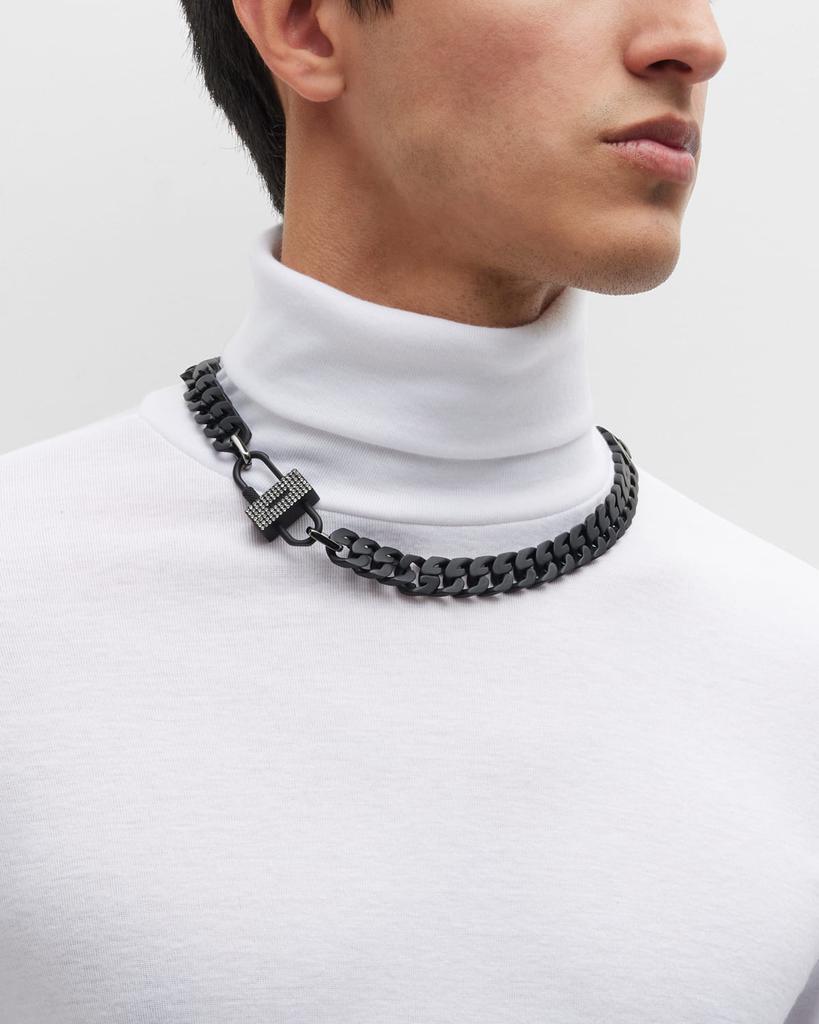 Men's Crystal Pavé G-Chain Necklace商品第2张图片规格展示