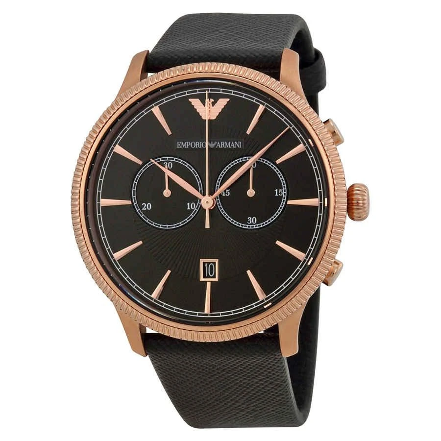 商品Emporio Armani|Emporio Armani Classic Chronograph Black Dial Mens Watch AR1792,价格¥1491,第1张图片