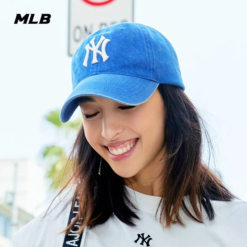 商品MLB|MLB官方男女情侣复古丹宁棒球帽软顶遮阳时尚潮秋冬CPD01,价格¥334,第1张图片