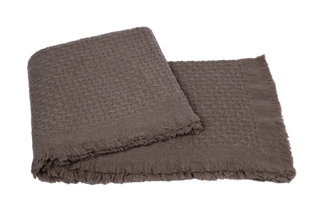 商品a & R Cashmere|Modern Basketweave Cashmere Blend Throw,价格¥1579,第2张图片详细描述