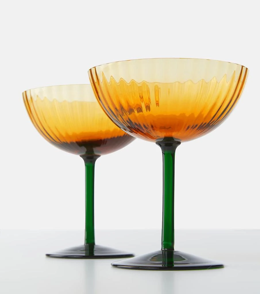 商品LA DOUBLE J|Set of 2 champagne coupe glasses,价格¥3940,第2张图片详细描述