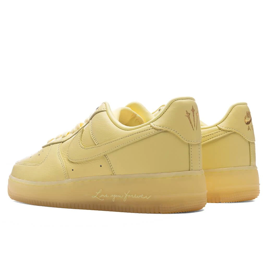 商品NIKE|Nike x NOCTA Certified Lover Boy Air Force 1 Low - Citron Tint/Cobalt Tint/Metallic Silver,价格¥939,第3张图片详细描述