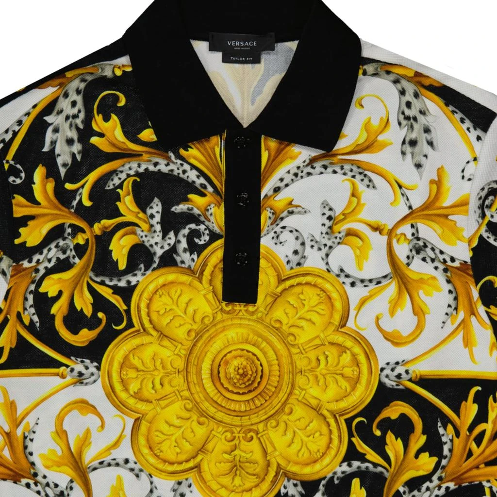 商品Versace|Barocco Print Polo Shirt,价格¥2581,第3张图片详细描述