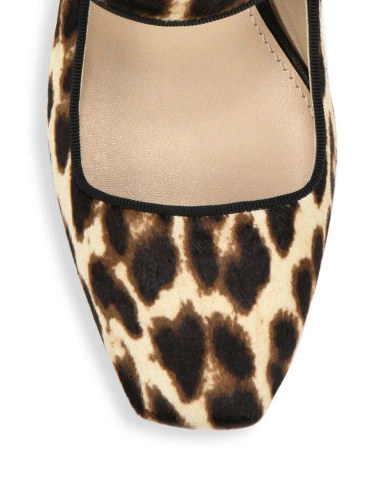 商品Tory Burch|Marisa Leopard-Print Calf Hair Mary Jane Pumps,价格¥1075,第3张图片详细描述