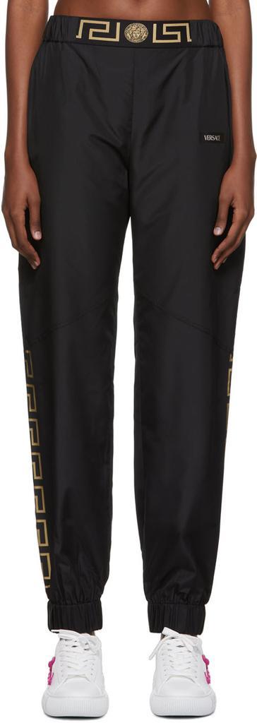 商品Versace|Black Polyetser Sport Pants,价格¥3672,第1张图片