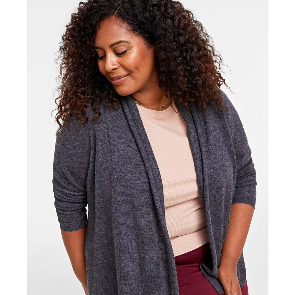 商品Charter Club|Plus Size 100% Cashmere Cardigan, Created for Macy's,价格¥380,第3张图片详细描述