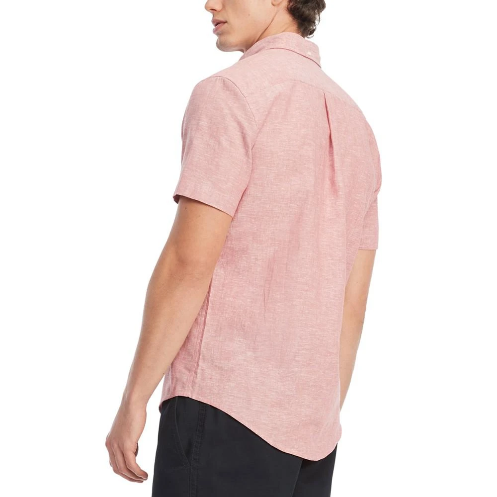 商品Tommy Hilfiger|Men's Custom-Fit Porter Cotton Linen Woven Shirt,价格¥308,第2张图片详细描述