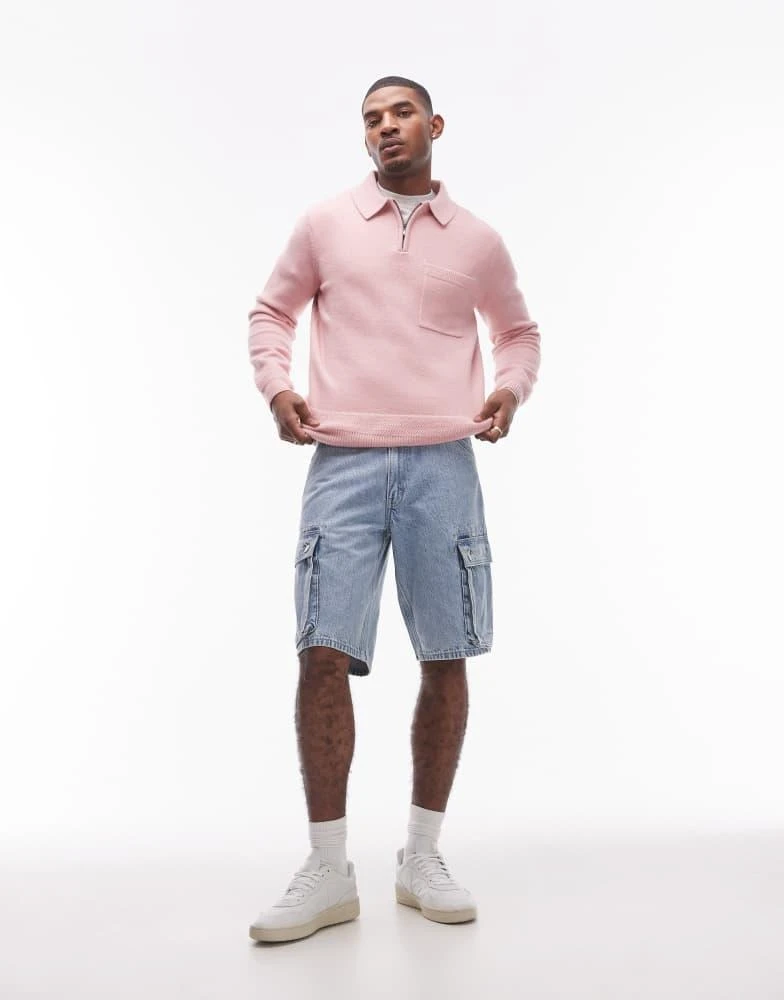 商品Levi's|Levi's 478 Baggy cargo denim shorts in bleach wash,价格¥628,第1张图片