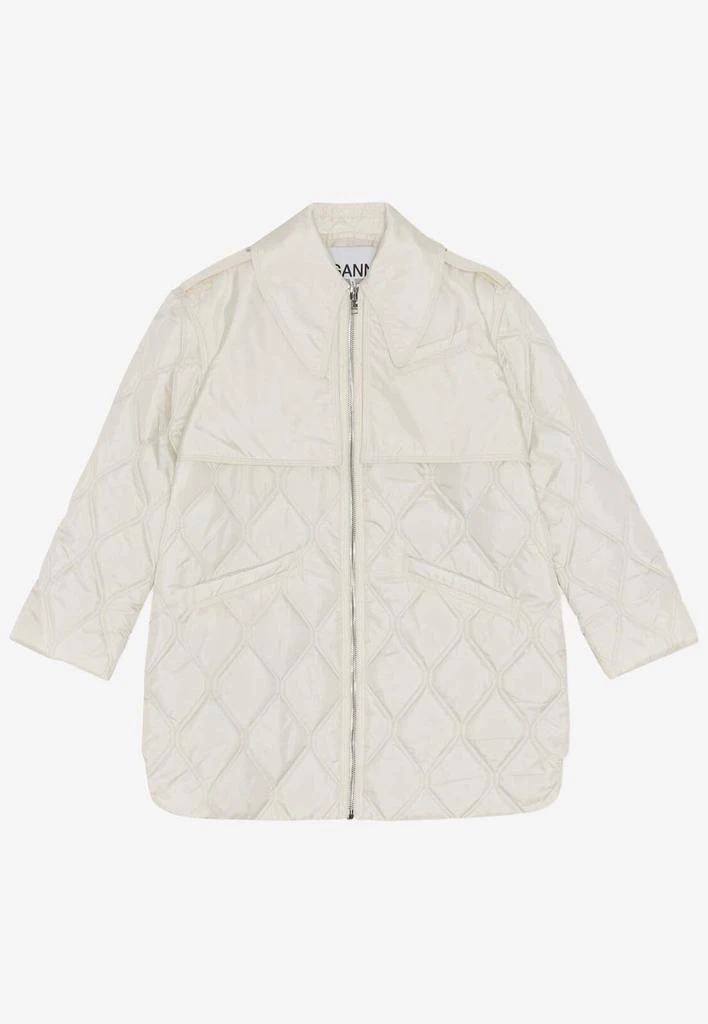 商品Ganni|Quilted Zip-Up Jacket,价格¥3395,第1张图片