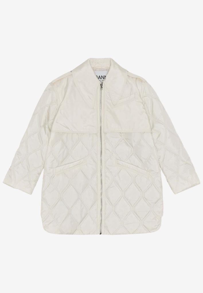 商品Ganni|Quilted Zip-Up Jacket,价格¥2628,第1张图片
