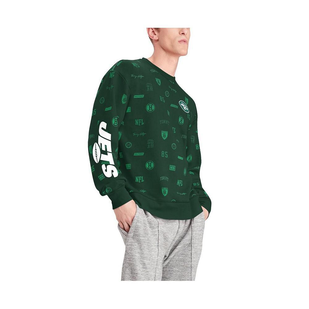 商品Tommy Hilfiger|Men's Green New York Jets Reid Graphic Pullover Sweatshirt,价格¥591,第7张图片详细描述