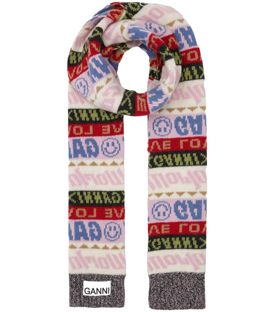 商品Ganni|Graphic Wool Scarf,价格¥1622,第1张图片