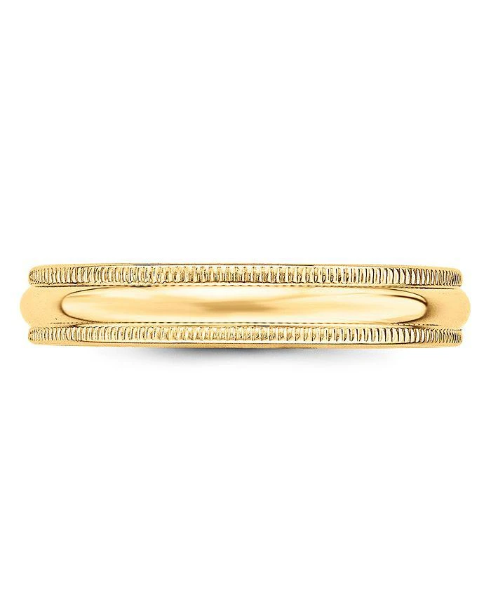 商品Bloomingdale's|Men's 4mm Milgrain Half Round Wedding Band 14K Yellow Gold - Exclusive,价格¥2422,第4张图片详细描述