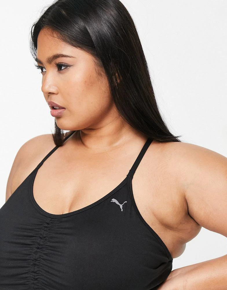 商品Puma|Puma Studio Plus yoga low support bra in black,价格¥115,第2张图片详细描述