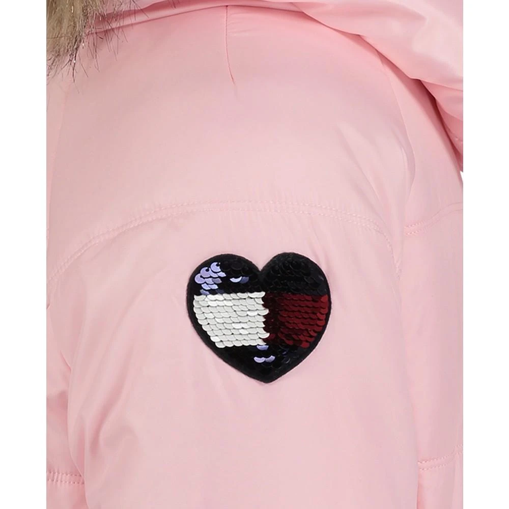 商品Tommy Hilfiger|Toddler Girls Longline Signature Puffer Jacket,价格¥433,第4张图片详细描述