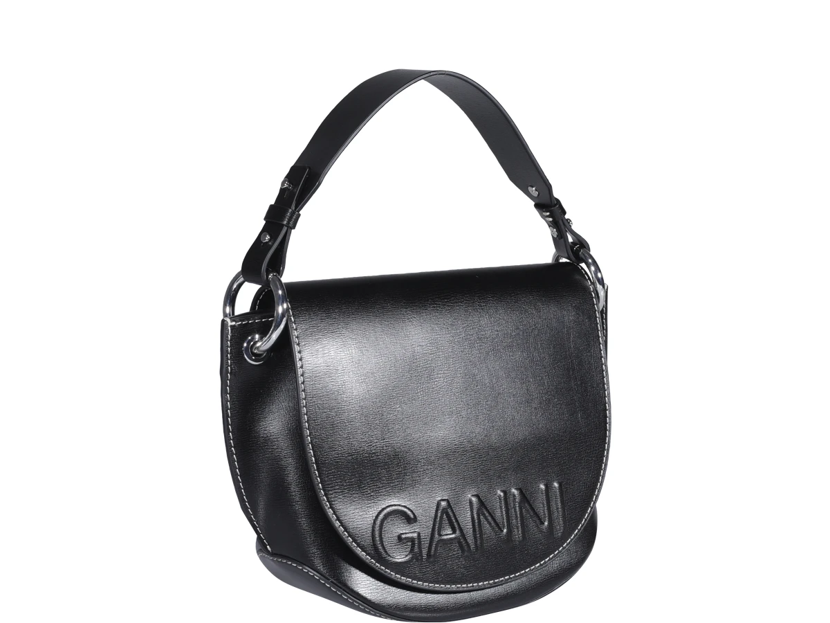 商品Ganni|Ganni 女士手拿包 A4476099 黑色,价格¥2130,第3张图片详细描述