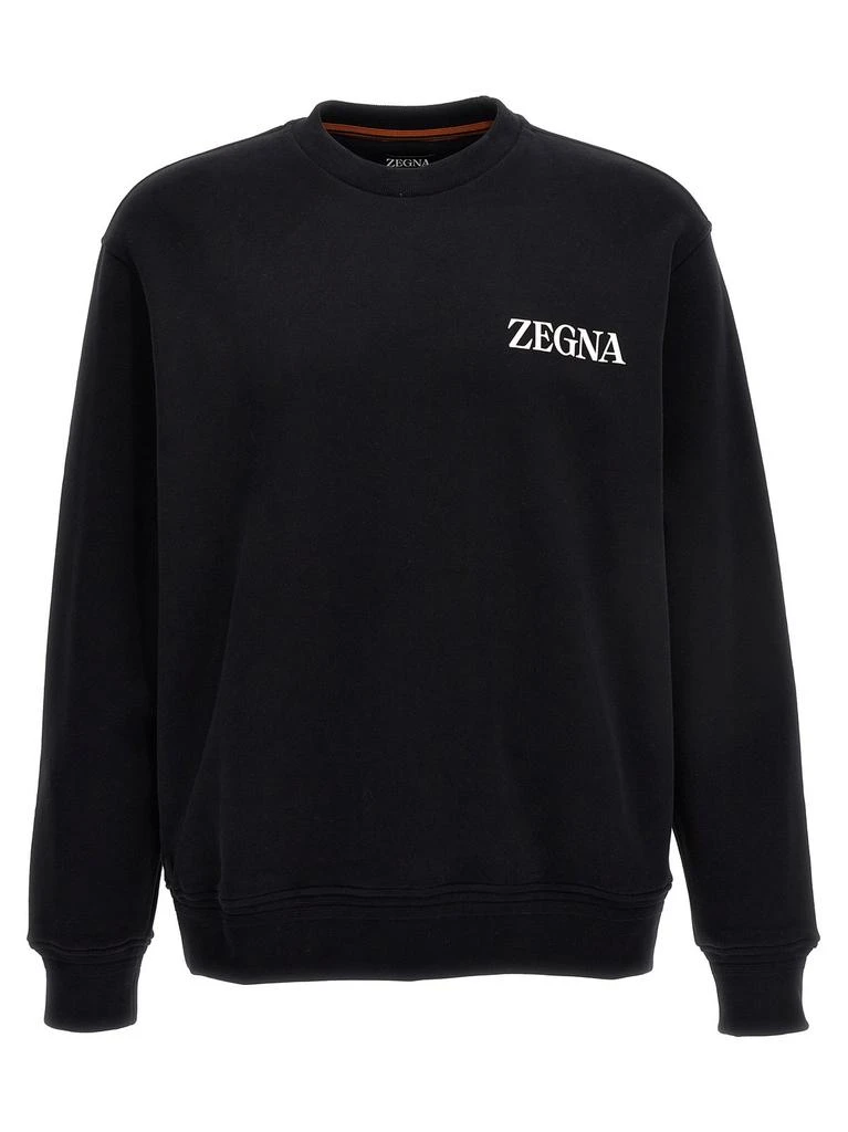 商品Zegna|Ermenegildo Zegna Logo Embossed Crewneck Sweatshirt,价格¥2376,第1张图片