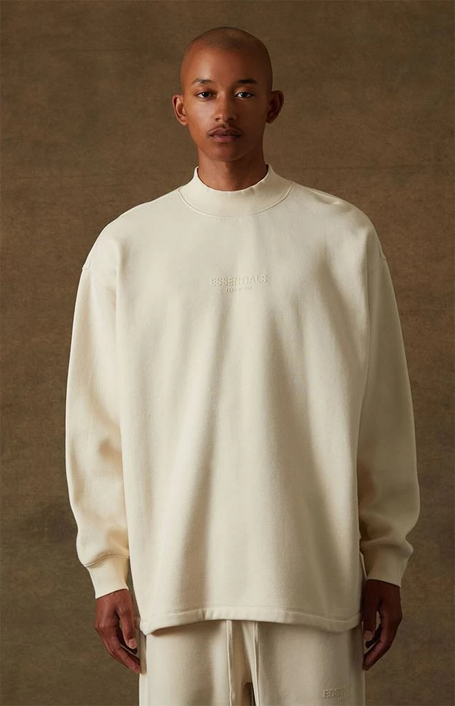 商品Essentials|Egg Shell Relaxed Crew Neck Sweatshirt,价格¥330,第2张图片详细描述