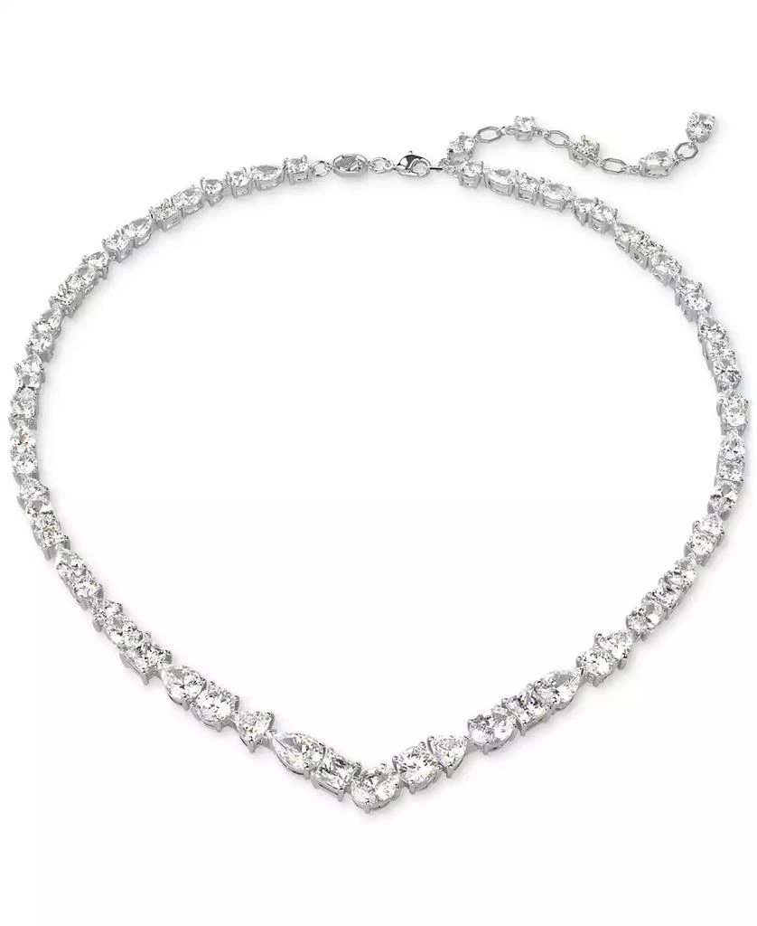 商品Swarovski|Silver-Tone 2-Pc. Set Mesmera Crystal Drop Earrings & Necklace, 15" + 2" extender,价格¥3190,第5张图片详细描述