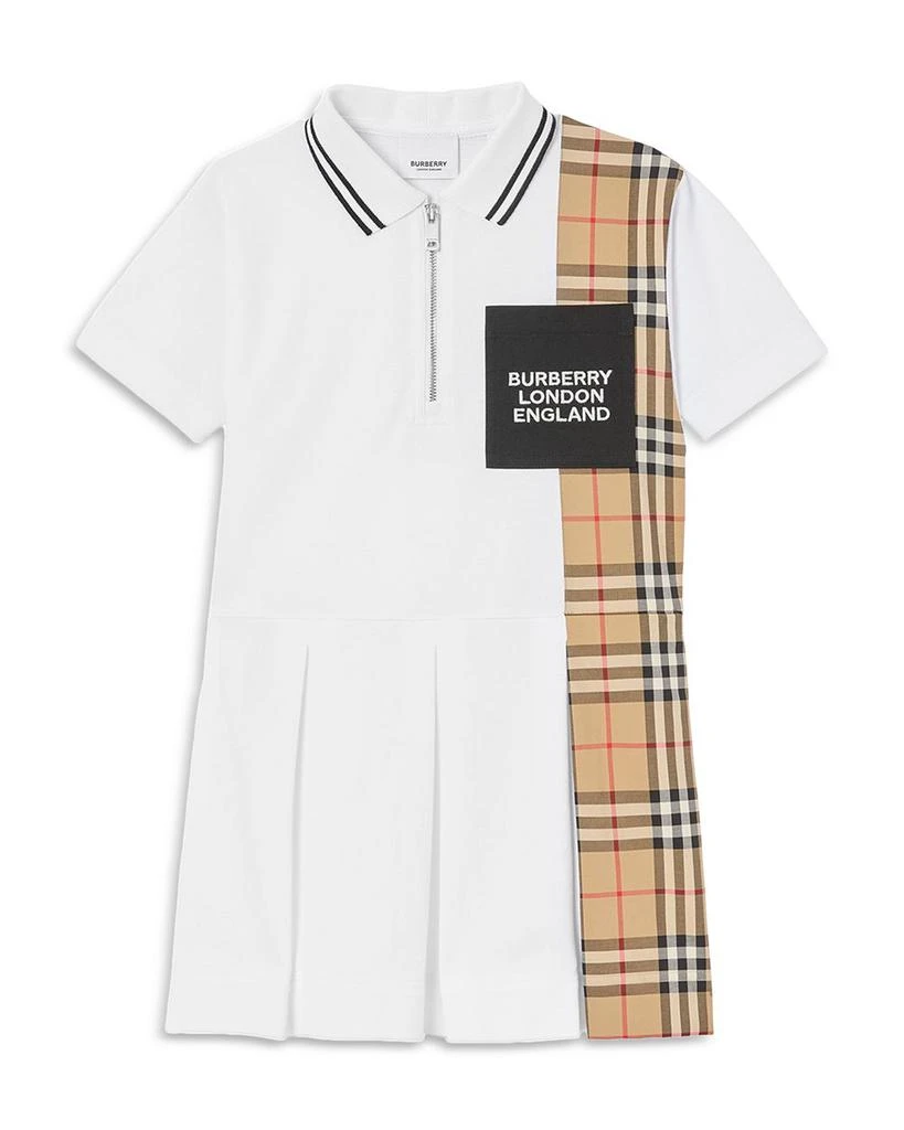 商品Burberry|Girls' Serena Piqué Polo Shirt Dress - Baby, Little Kid, Big Kid,价格¥1422,第1张图片详细描述