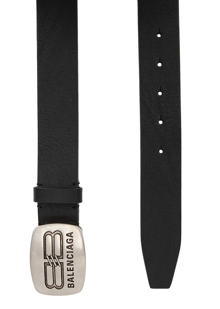 商品Balenciaga|Black logo leather belt,价格¥1949,第3张图片详细描述