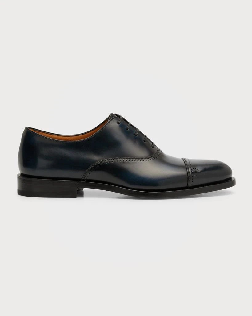 商品Salvatore Ferragamo|Men's Perforated Leather Oxfords,价格¥3136,第1张图片