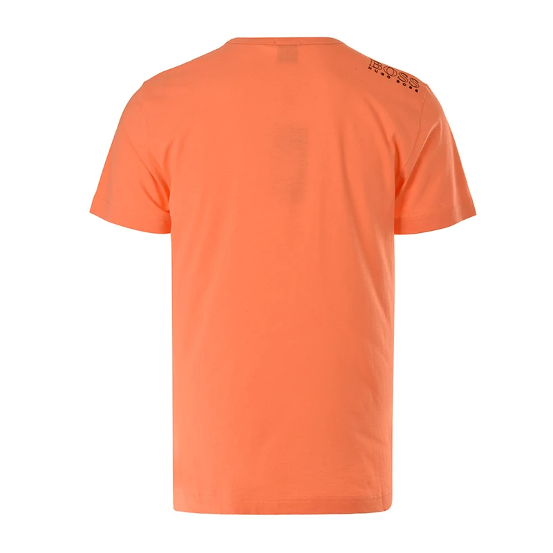 Hugo Boss 雨果博斯 男士橙色纯色款棉质短袖T恤 TEE-181-6415-644 商品