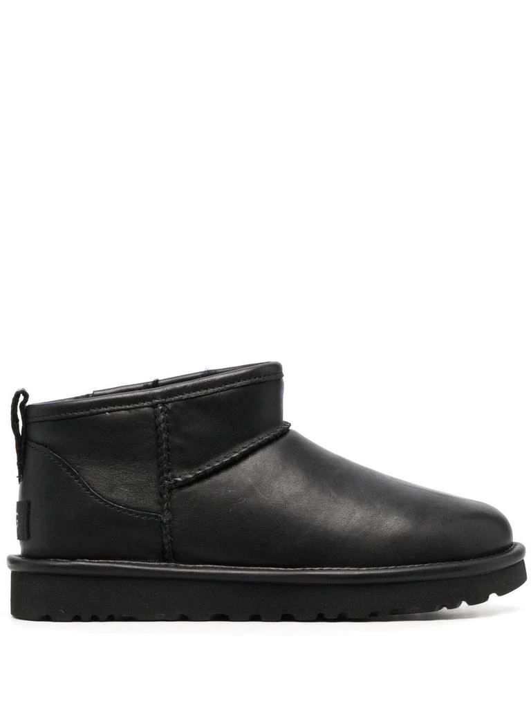 商品UGG|UGG Classic Ultra Mini leather ankle boots,价格¥1297,第1张图片