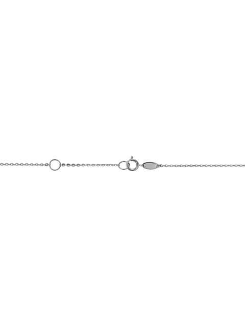 商品Oradina|10K White Solid Gold Brooklyn Bar Pendant Necklace,价格¥1697,第4张图片详细描述