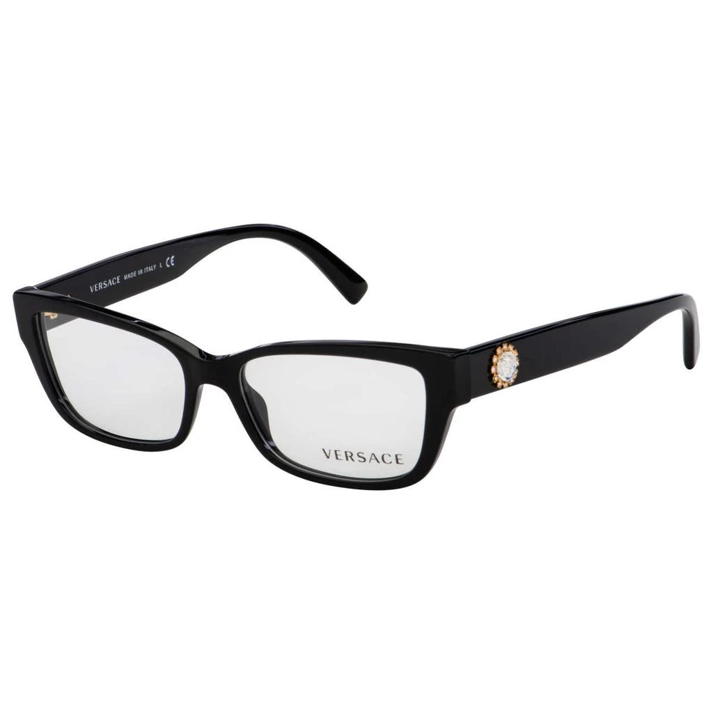 商品Versace|Versace 黑色 长方形 眼镜,价格¥591,第1张图片