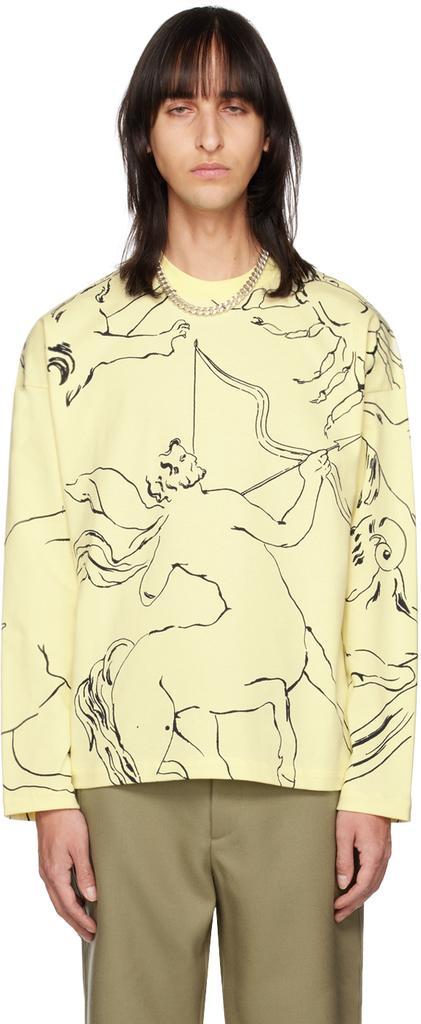 商品Jil Sander|Yellow Zodiac Long Sleeve T-Shirt,价格¥1745,第1张图片