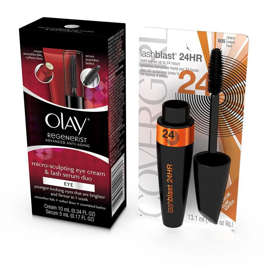 商品Olay|Olay Regenerist Micro-Sculpting Eye Cream and Lash Serum Duo + Lashblast Volume Mascara,价格¥100,第1张图片