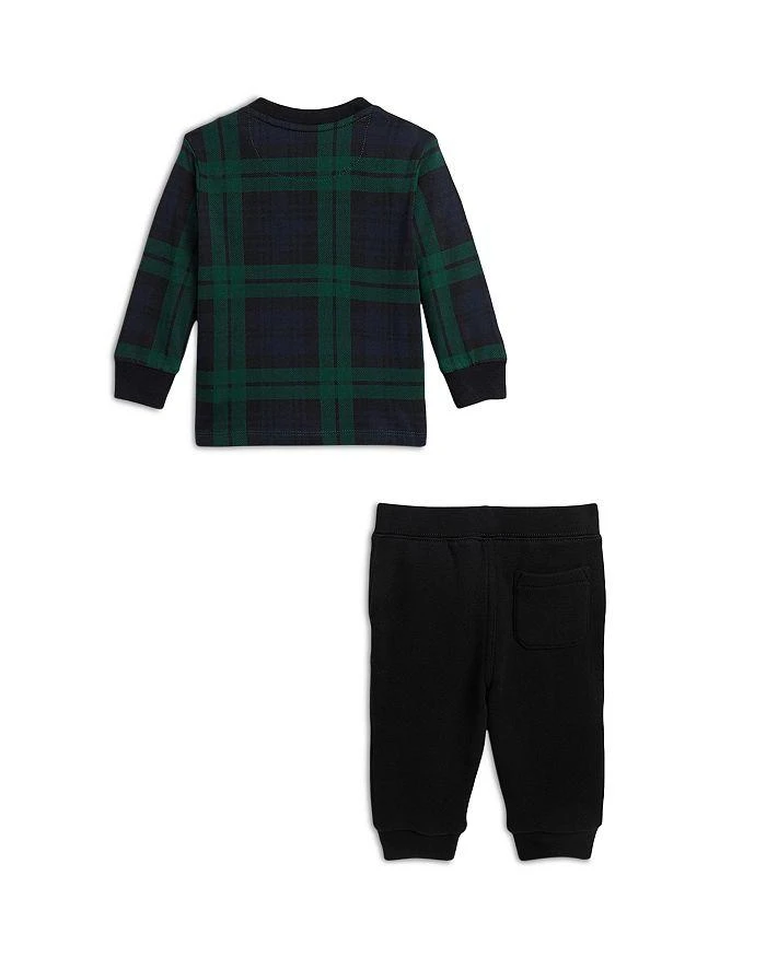 商品Ralph Lauren|Boys' Polo Bear Graphic Plaid Tee & Fleece Pants Set - Baby,价格¥285,第2张图片详细描述