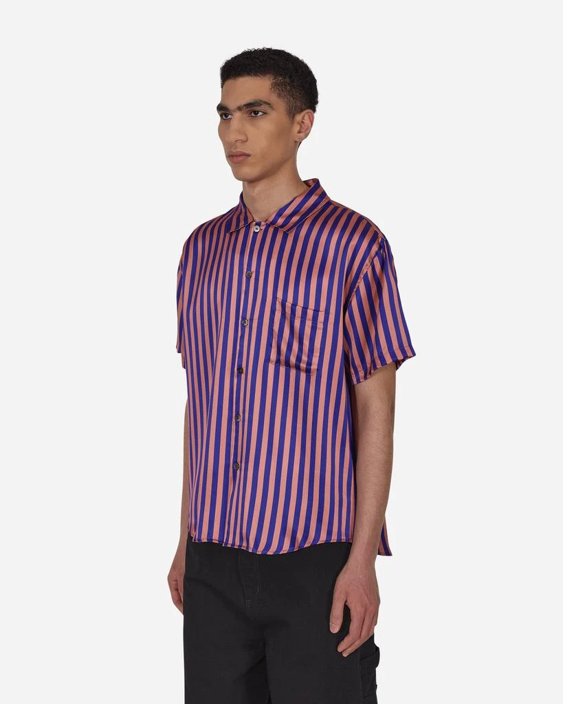 商品STUSSY|Striped Silk Shirt Blue,价格¥501,第2张图片详细描述