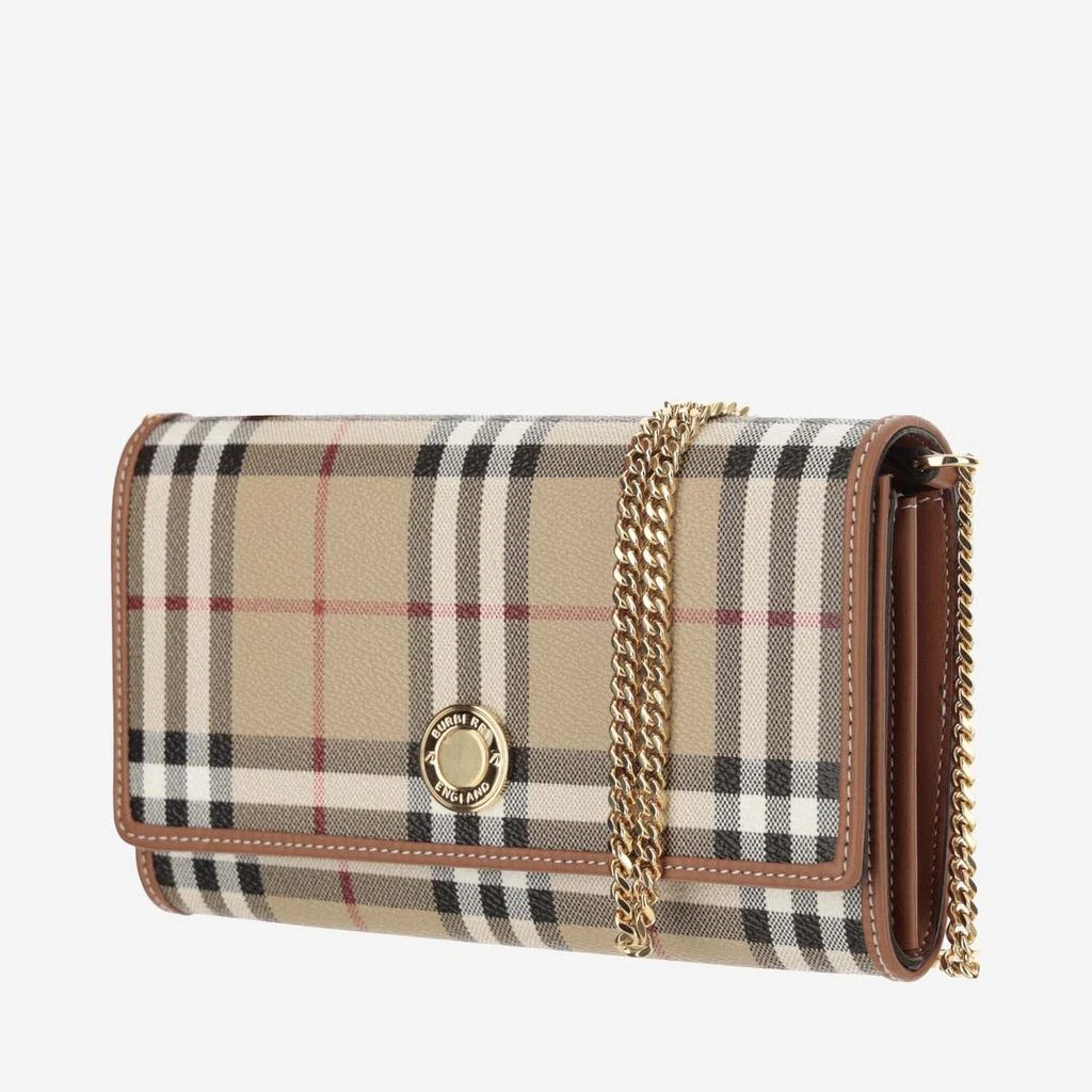 商品Burberry|Check Wallet With Chain Strap,价格¥5887,第2张图片详细描述