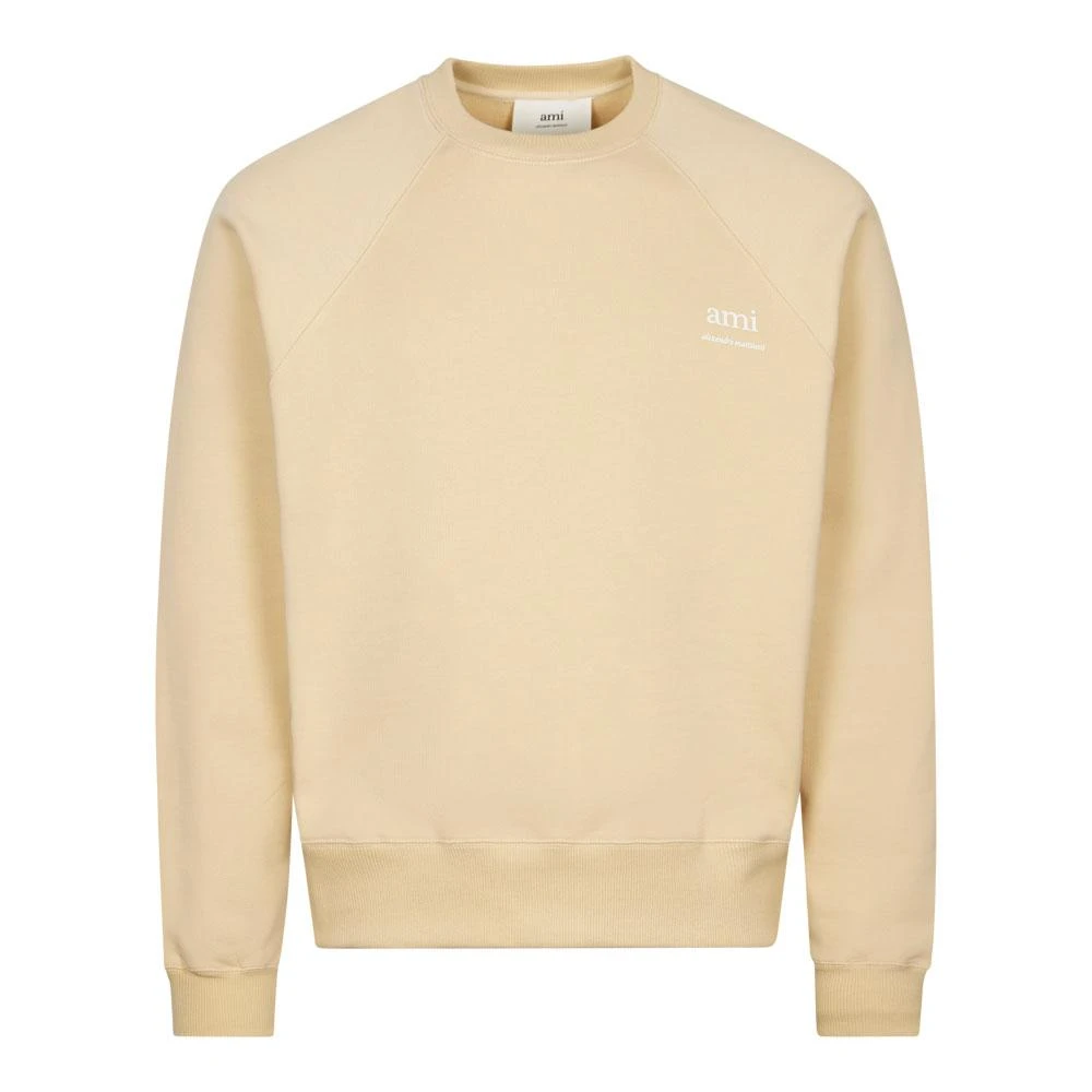 商品AMI|Ami Paris Logo Sweatshirt - Cream,价格¥2218,第1张图片