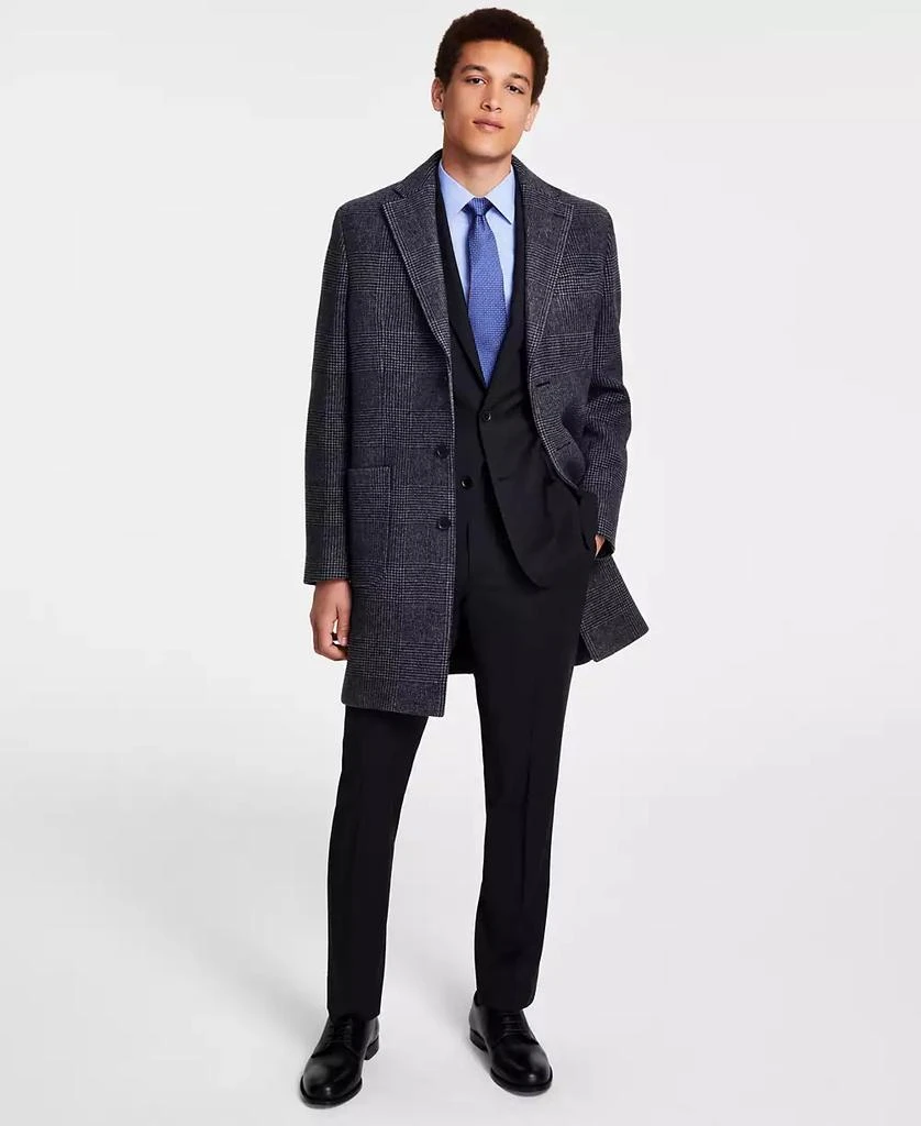 商品Brooks Brothers|Men's Plaid Double-Face Wool Blend Overcoat,价格¥1854,第1张图片