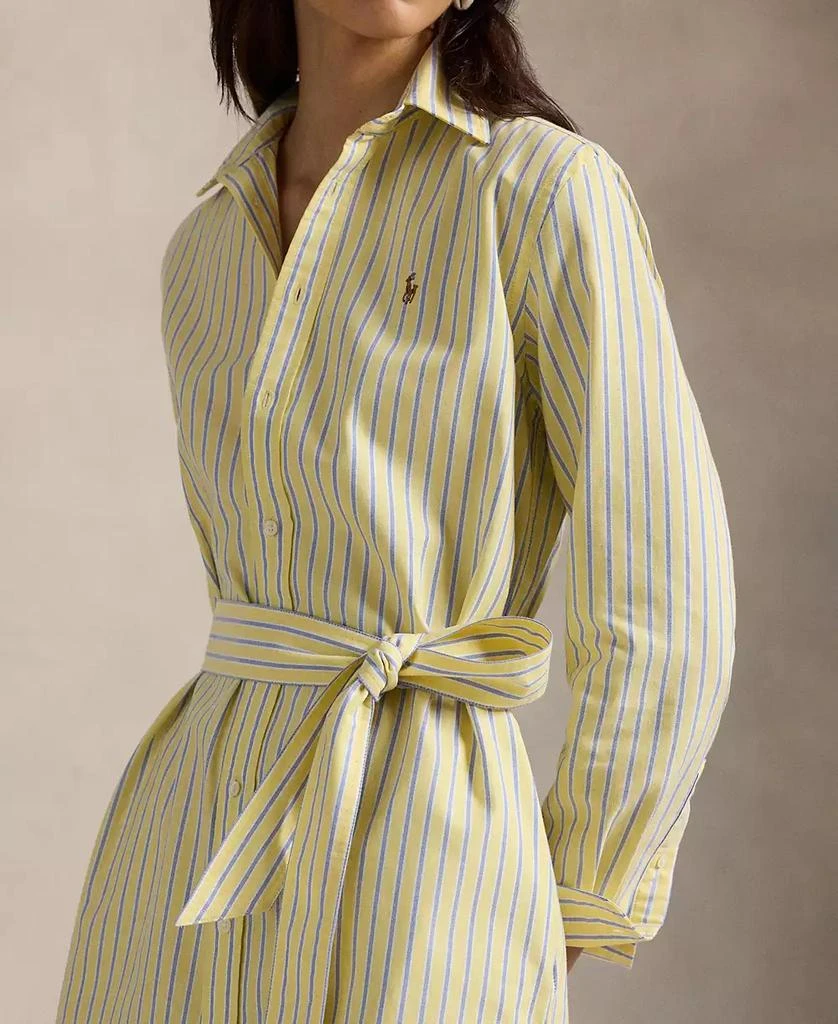 Women's Belted Cotton Oxford Shirtdress 商品