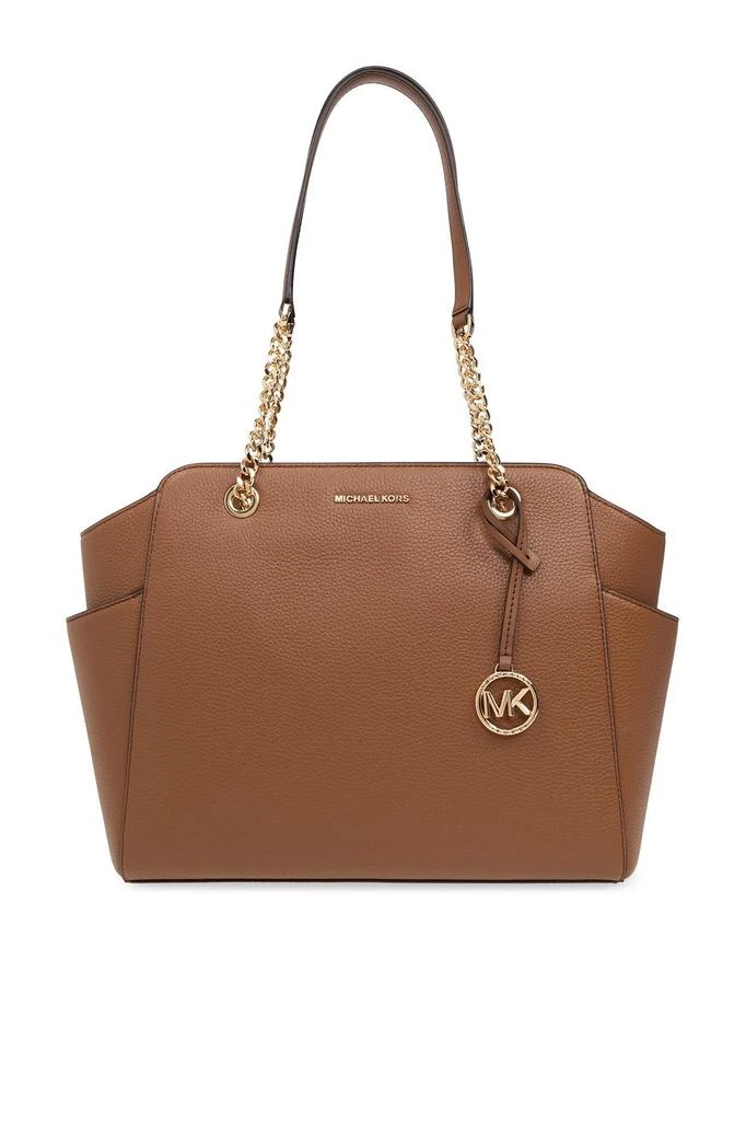 商品Michael Kors|Michael Michael Kors Jacquelyn Logo Charm Medium Tote Bag,价格¥1737,第1张图片