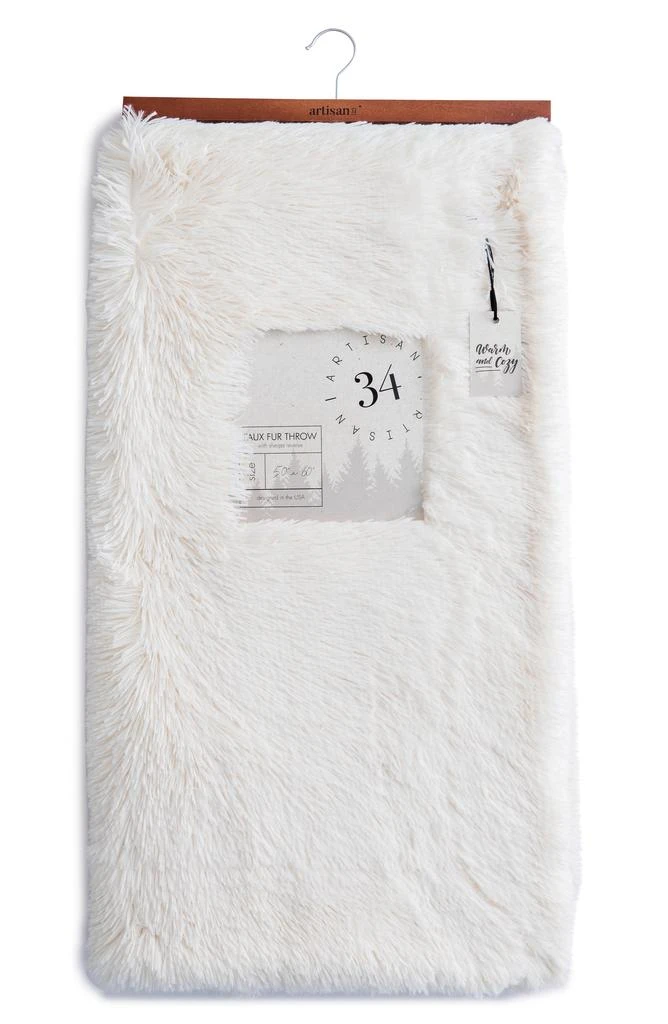 商品ARTISAN 34|Solid High Pile Faux Fur Throw Blanket,价格¥114,第1张图片