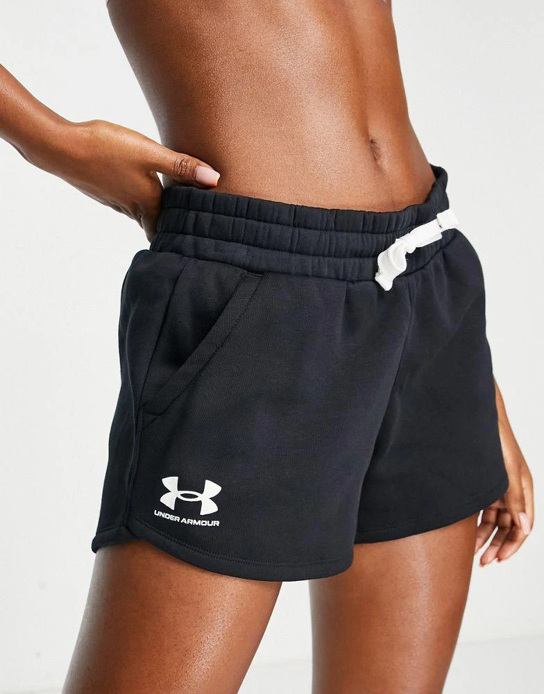商品Under Armour|Under Armour Rival fleece shorts in black,价格¥165,第1张图片