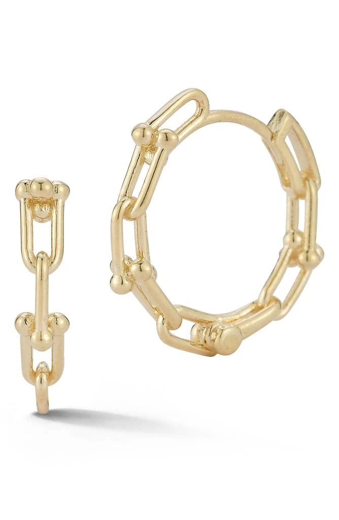 商品Ember Fine Jewelry|14K Yellow Gold Stirrup Link Hoop Earrings,价格¥4346,第1张图片