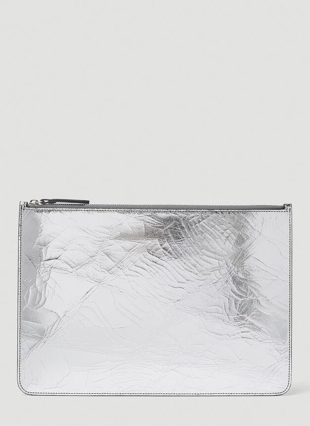 商品MAISON MARGIELA|Four Stitch Metallic Pouch in Silver,价格¥3445,第1张图片