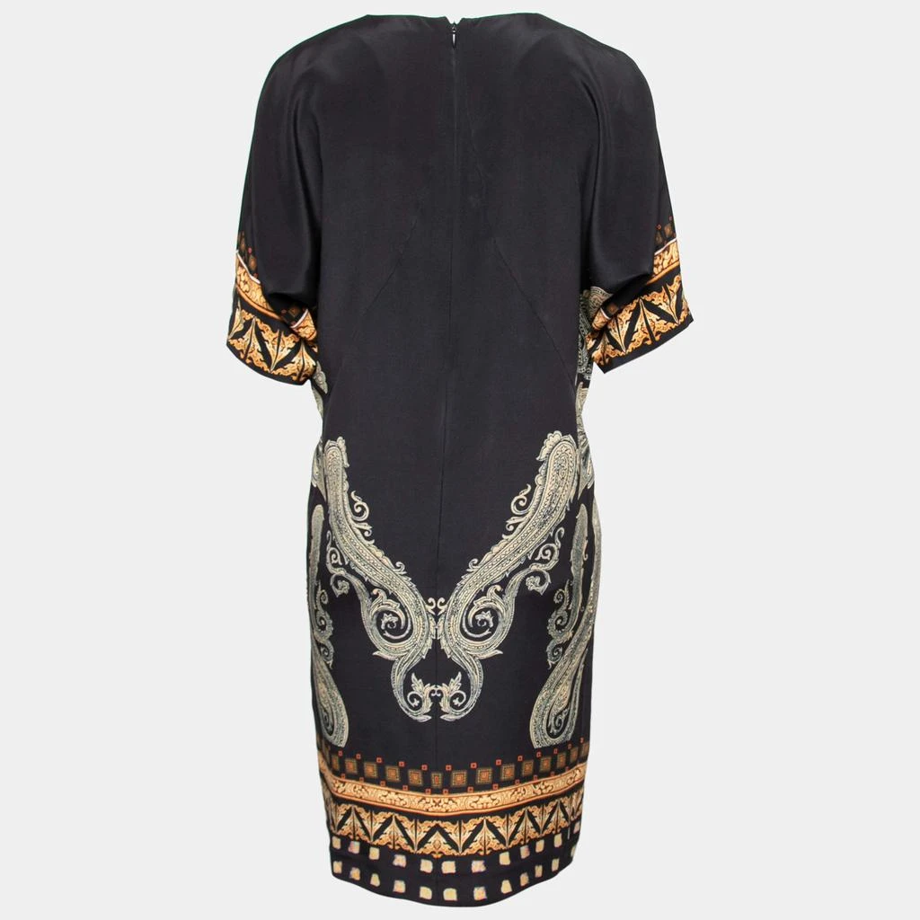 商品[二手商品] ETRO|Etro Black Printed Silk Midi Dress S,价格¥1138,第2张图片详细描述